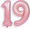 40-Inch Pink Number 19 Balloon – Jumbo Foil Mylar Helium Balloon for 19th Birthday, Anniversary, or Party Decorations for Girls & Women (Pink Number) 5 x 5 x 0.7 inches